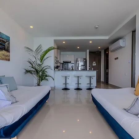Apartamento 1704 Morros - Espectacular Apto En Bocagrande Cartagena